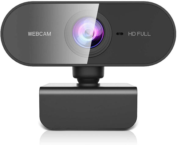 1080P HD Webcam with Mic Rotatable PC Desktop Web Camera