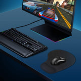 Office & Gaming Mouse Pad with Wrist Support Gel Cushion Rest Desk Mat