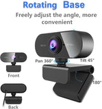 1080P HD Webcam with Mic Rotatable PC Desktop Web Camera