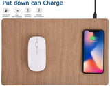 Wireless Charging Mouse Pad, Fast Wireless Charger，QI Wireless Mouse Pad