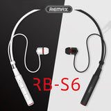 Remax RB-S6 Sports Neckband Bluetooth Headset Wireless Stereo Music Earphone Bluetooth V4.1 HD Mic
