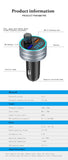 Bluetooth 5.0 Car FM Transmitter with Dual USB QC3.0 Fast Charger