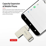Netac 64GB Type-C + USB Double Interface Flash Drive Plug & Play Mobile Phone Memory Expansion U Disk