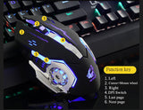 Gaming Mause 6 Button Wired Mouse 4 Color Breathing Lamp Ajustable 4000DPI USB Mechanical Mouse