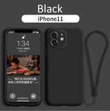 Liquid Silicone Phone case Soft Gel Rubber Slim Cover Shockproof Full Protective for iPhone 11 Pro