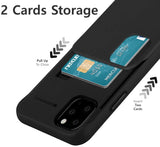 Goospery SkySlide Case for Apple iPhone 12/12 Pro 6.1" Dual Layer Bumper Cover with Card Holder