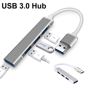 USB HUB 3 0 Adapter 4 Port USB 3.0 High Speed Splitter OTG Adapter for Macbook Notebook PC