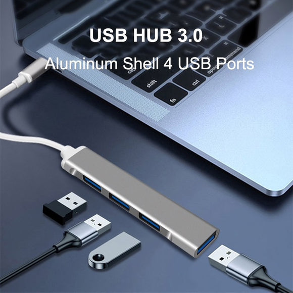 USB C to USB 3.0 Hub, Ultra Slim Thunderbolt to 4 USB Ports OTG Adapter