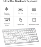 Ultra-Slim Wireless Bluetooth Keyboard for Tablets/Smart Phones/Computers