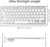 Ultra-Slim Wireless Bluetooth Keyboard for Tablets/Smart Phones/Computers